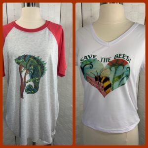 Ablaze in Color Designs- Short sleeve tops