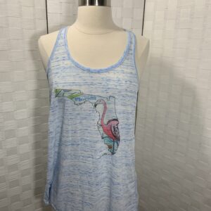 Bella Canvas Flowy tank top with Flamingo, FL print (L)