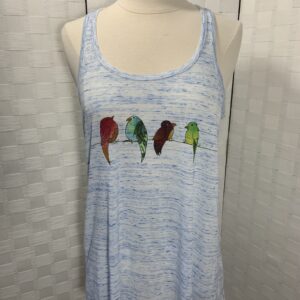 Bella Canvas Flowy tank top with Bird print (M)