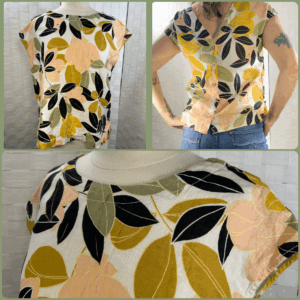 Rachel Zoe Linen floral top (S)