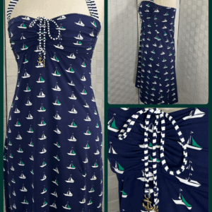 Tommy Bahama nautical sailboat print swim dress (L)