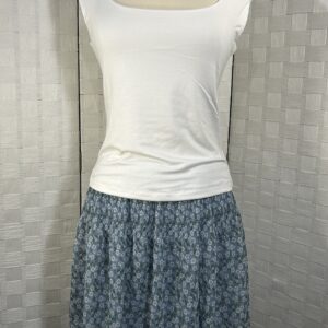 Max Studio Blue Floral print skirt (M)