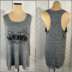 Weird racer back tank top (M)
